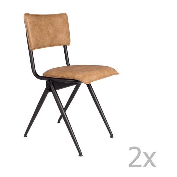 Willow 2 db-os világosbarna szék szett - Dutchbone