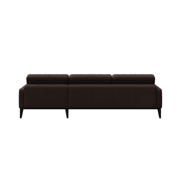 Musso Tufted barna kanapé baloldali fekvőfotellel - MESONICA-image-3
