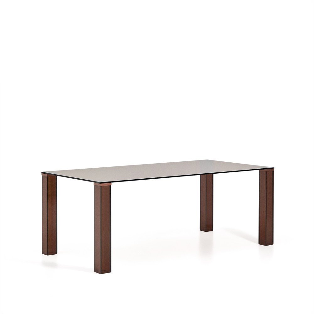 Üveg étkezőasztal 100x200 cm Adularia  Kave Home