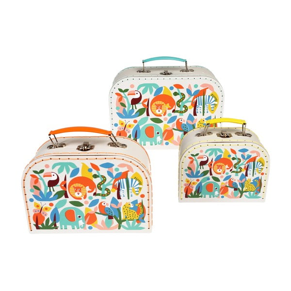 Gyerek bőrönd készlet 3 db-os Wild Wonders - Rex London-image-3