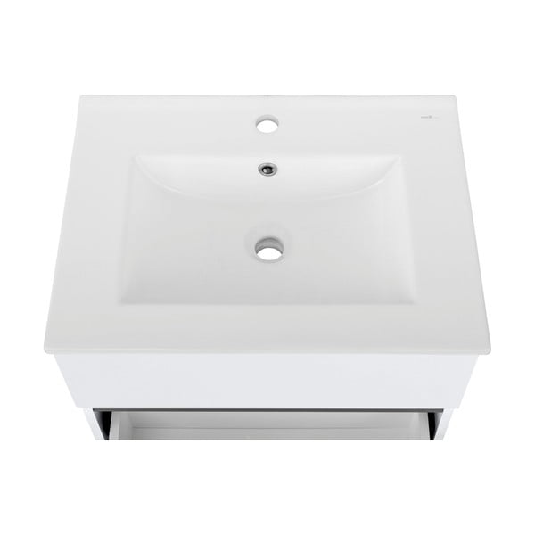 Fehér fali szekrény mosdókagyló nélkül 60x52 cm Wisla – Støraa-image-1