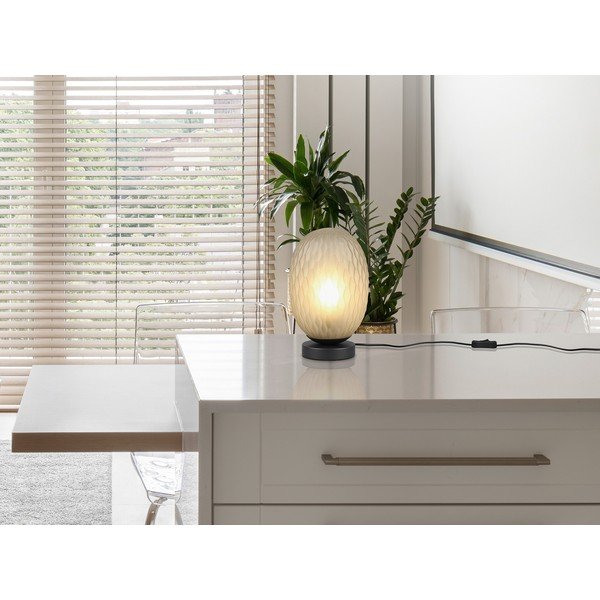 Zöld asztali lámpa üveg búrával (magasság 28,5 cm) Facette – Trio-image-1