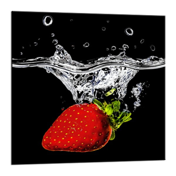 Glasspik Red Fruits fali kép, 20 x 20 cm - Styler