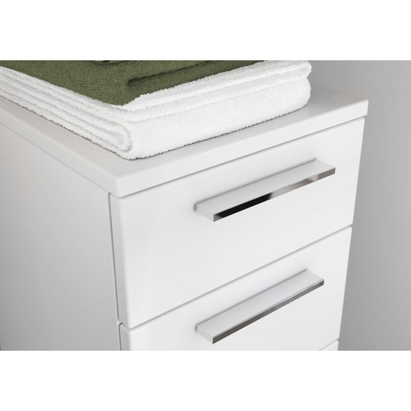 Fehér alacsony fürdőszoba szekrény 30x86 cm Arvada – Germania-image-3