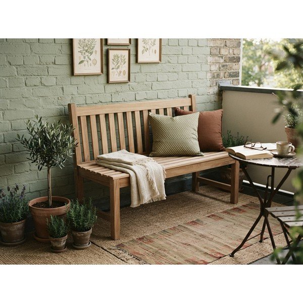 Natúr színű tömörfa kerti pad Solo – Garden Pleasure-image-1