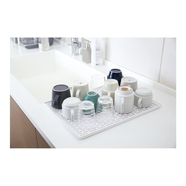Tower fehér edénycsepegtető tálca - YAMAZAKI-image-2