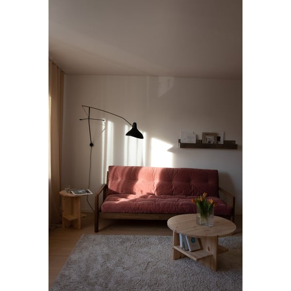 Rózsaszín kinyitható kanapé 205 cm Knob – Karup Design-image-1