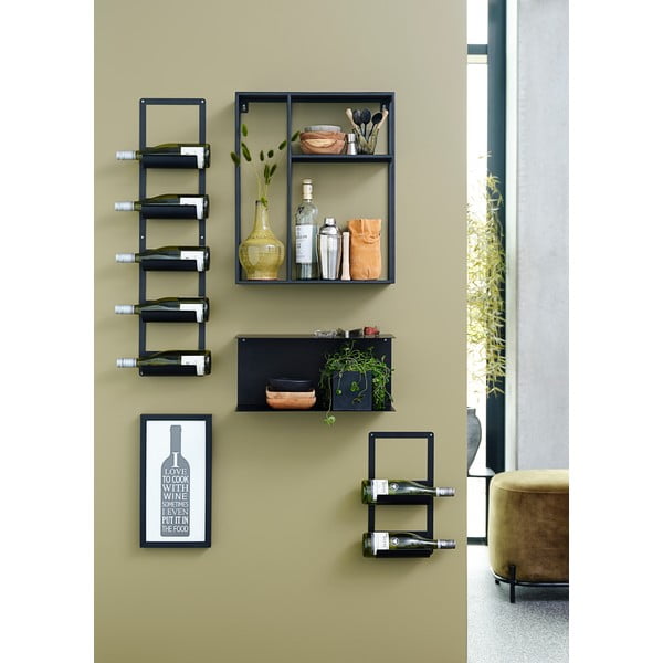 Joy Thomas fekete vas polc, 50 x 60 cm - Canett-image-3