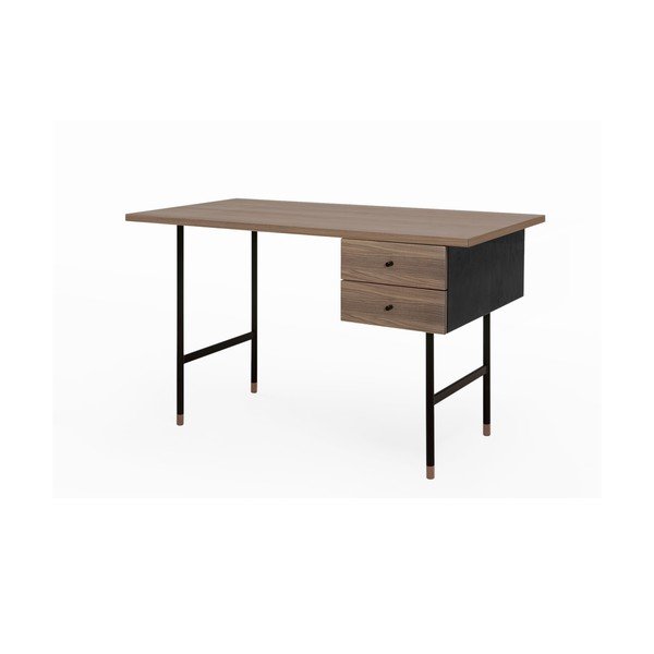 Jugent Walnut íróasztal - Woodman-image-1