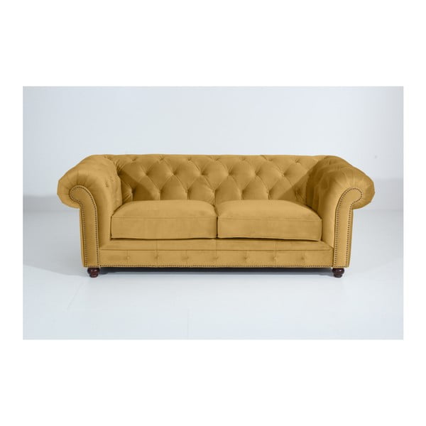 Orleans Velvet sárga kanapé, 216 cm - Max Winzer