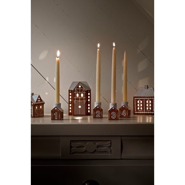 Kerámia adventi gyertyatartó Gingerbread – Kähler Design-image-2