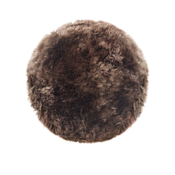 Zealand barna bárányszőrme szőnyeg, ⌀ 70 cm - Royal Dream