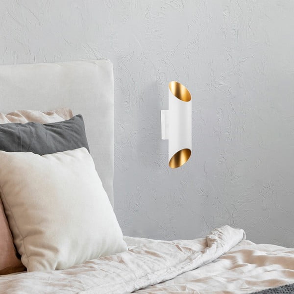 Fehér fali lámpa ø 8 cm Cut – Opviq lights-image-2
