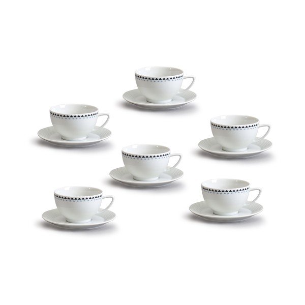 Lea háromszögmintás porcelán teáskészlet - Thun-image-1