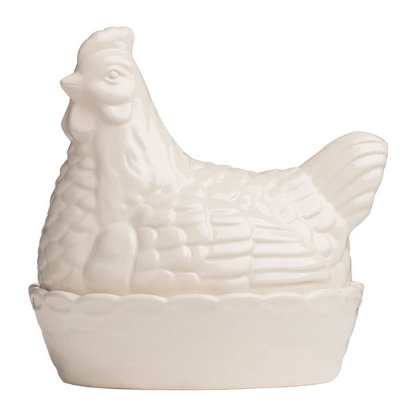 Crock fehér, tyúk alakú tojástartó tálka - Premier Housewares