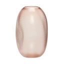 Glam rózsaszín üveg váza, magasság 20 cm - Hübsch