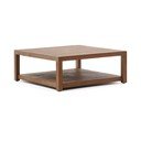 Natúr színű teakfa dohányzóasztal 90x90 cm Sashi – Kave Home