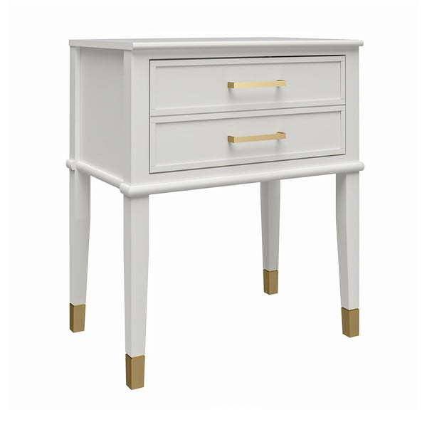 Fehér éjjeliszekrény Westerleigh – CosmoLiving by Cosmopolitan