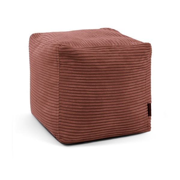 Téglavörös kordbársony babzsákfotel Up! MooG – SLOWDOWN