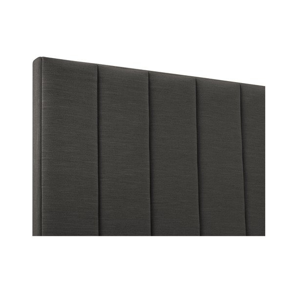 Antracitszürke kárpitozott ágytámla 140x120 cm LA - Cosmopolitan Design-image-1