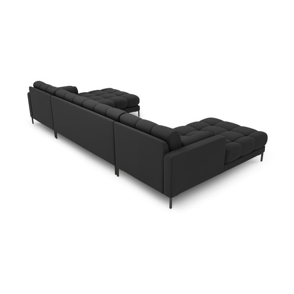 Sötétszürke sarokkanapé (U alakú) Bali – Cosmopolitan Design-image-4