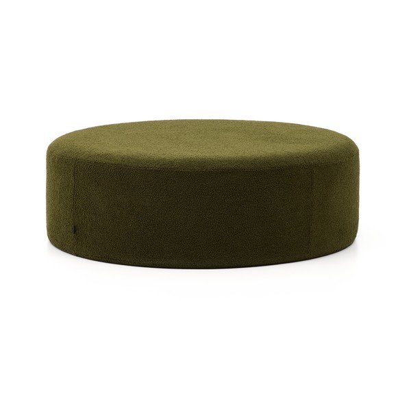 Zöld buklé puff Kaeli – Kave Home