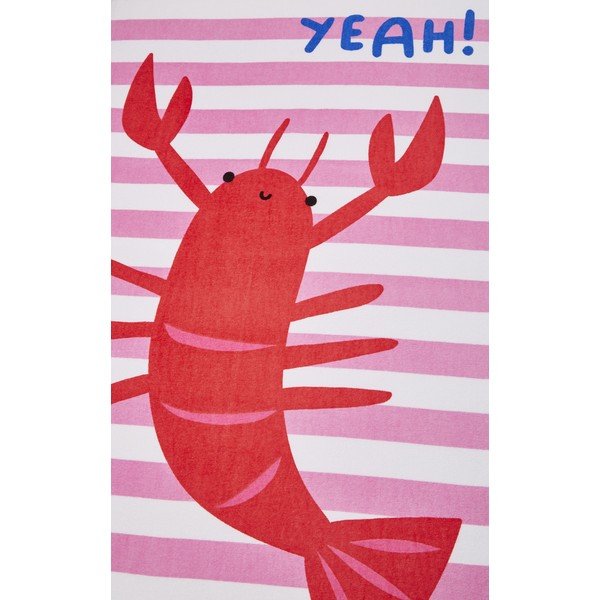 Rózsaszín strandtörölköző 160x76 cm Shell Yeah – Catherine Lansfield-image-2