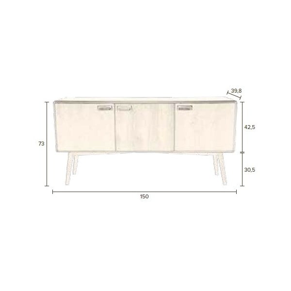Juju komód, magasság 73 cm - Dutchbone-image-2