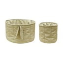 Világoszöld textil gyerek tárolódoboz szett 2 db-os ø 30x20 cm Bambie Olive – Lorena Canals