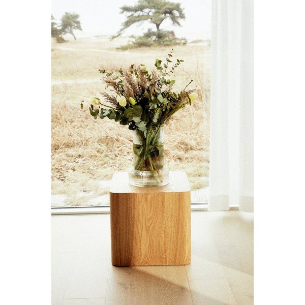 Tárolóasztal szett 2 db-os kőrisfa dekorral 40x40 cm Cubo – Jotex-image-2