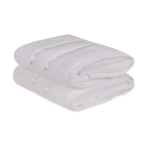 Dolce 2 db-os fehér pamut törölköző szett, 50 x 90 cm - Foutastic-image-2