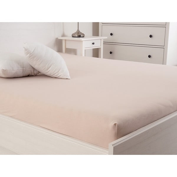 Világosbarna gumis lepedő 140x200 cm – B.E.S.-image-1