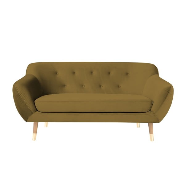Amelie aranyszínű kétszemélyes kanapé - Mazzini Sofas