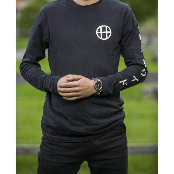 Harold karóra barna bőrszíjjal és fekete számlappal - CHPO-image-1