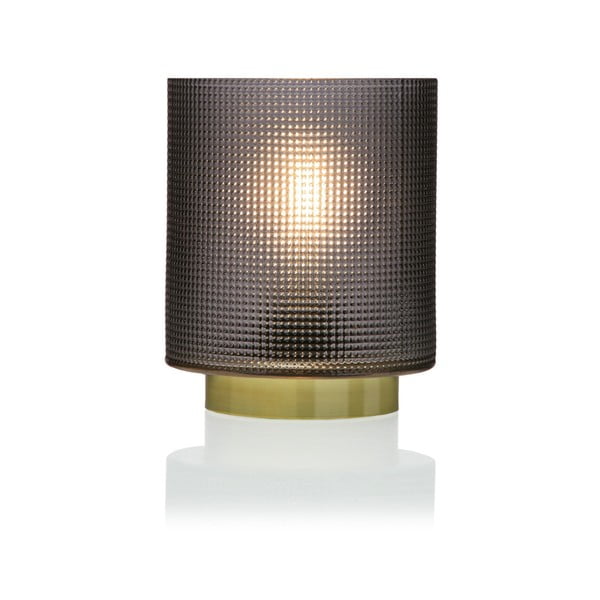 Relax szürke üveg LED lámpás, ⌀ 11,8 cm - Versa