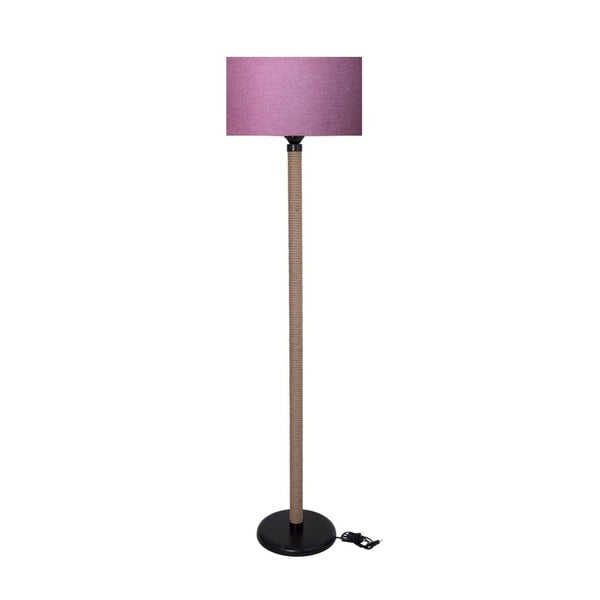 Rope állólámpa rózsaszín lámpabúrával - Kate Louise