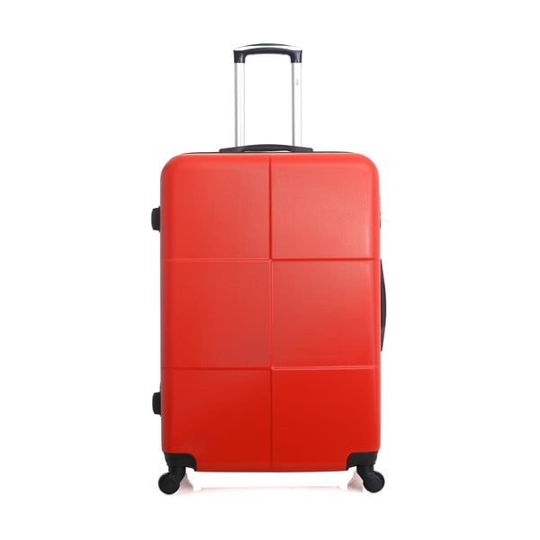 Coronado piros gurulós bőrönd, 91 l - Hero