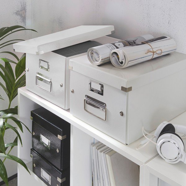Universal fehér tárolódoboz, hossz 37 cm Click&Store - Leitz-image-1