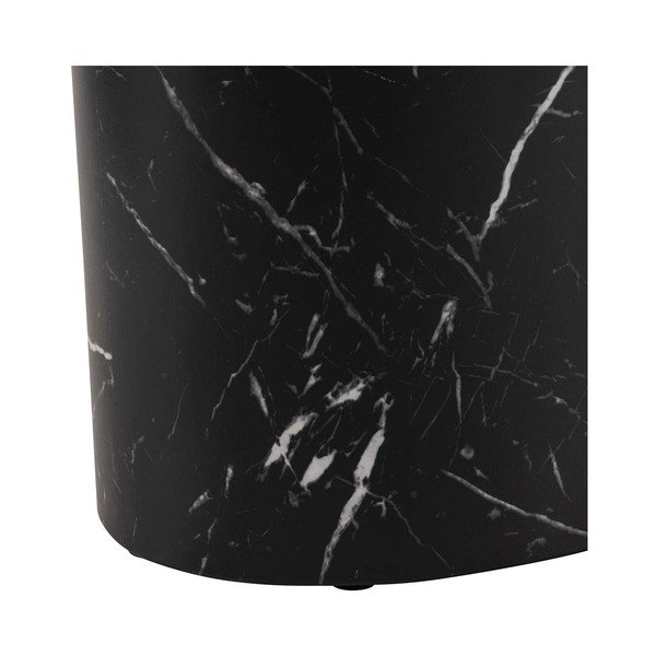 Fekete dohányzóasztal szett 2 db-os, márvány dekorral 48x33 cm Mice - Actona-image-1