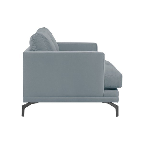 Jupiter szürke kétszemélyes kanapé, fekete lábakkal - Windsor & Co Sofas-image-2