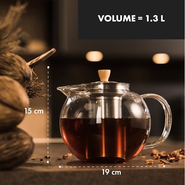 Sencha üveg teáskanna, 1,3 l - Klarstein-image-1