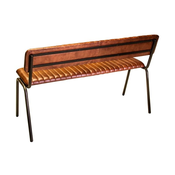 Barna bőr pad – Antic Line-image-1