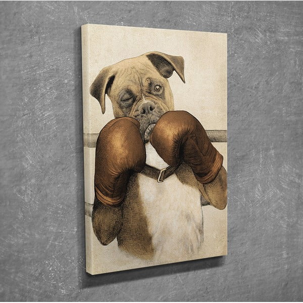 Boxer vászon fali kép, 30 x 40 cm-image-2