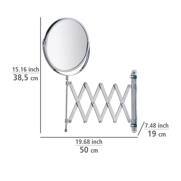 Kozmetikai nagyítós tükör (háromszoros) ø 17 cm Exclusive – Wenko-image-2