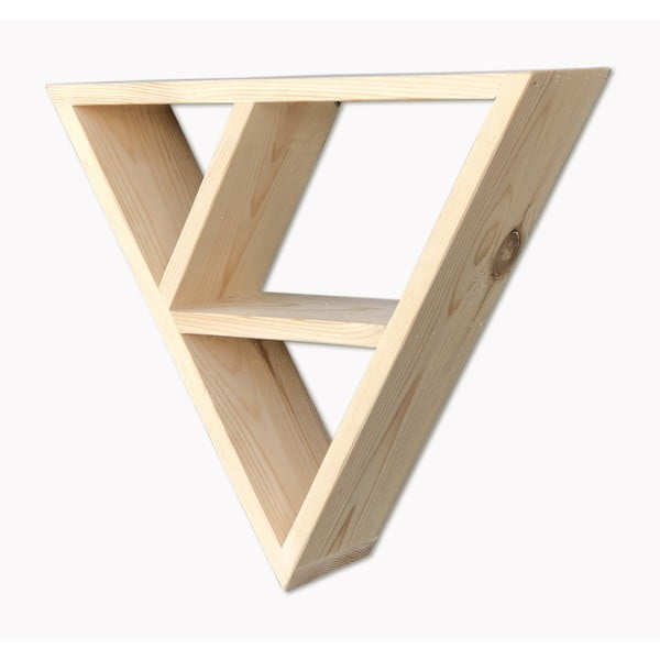 Simple Triangle fali polc fából-image-2