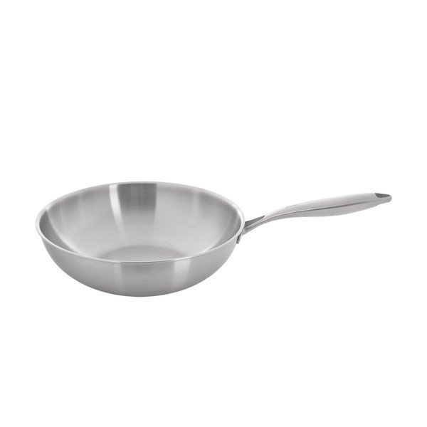Wok rozsdamentes acél serpenyő ø 30 cm Steela – Orion