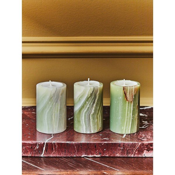 Kő gyertyatartó készlet teamécseshez 3 db-os Oleena – Premier Housewares-image-2