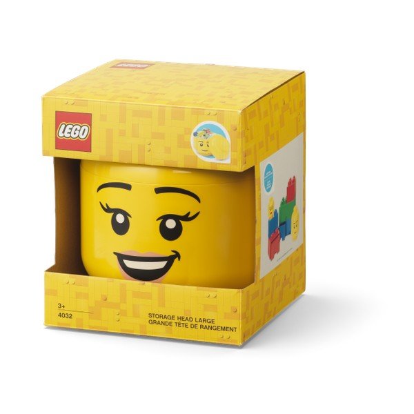 Műanyag gyerek tárolódoboz Head – LEGO®-image-2
