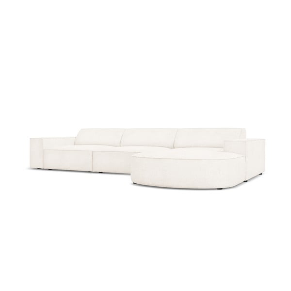 Bézs buklé szövet sarokkanapé (jobb oldali) Jodie – Micadoni Home-image-3