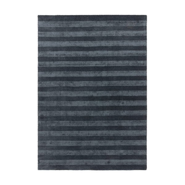 Sötétkék kézi szövésű szőnyeg újrahasznosított szálakból 160x230 cm Connor – MADE